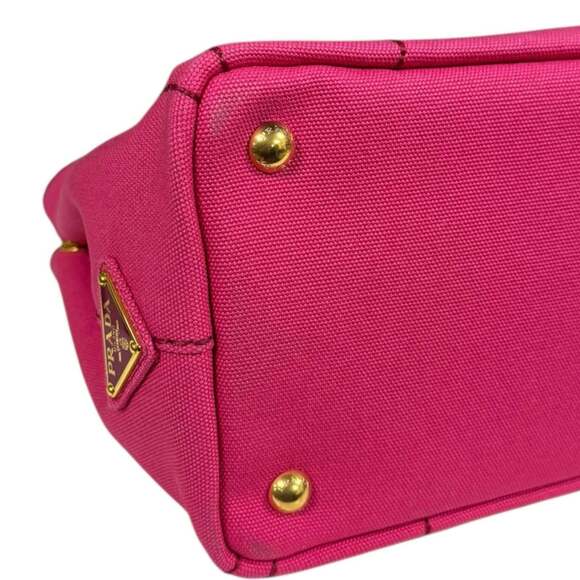 PRADA Pink Canvas Shoulder Bag - Picture 9 of 12